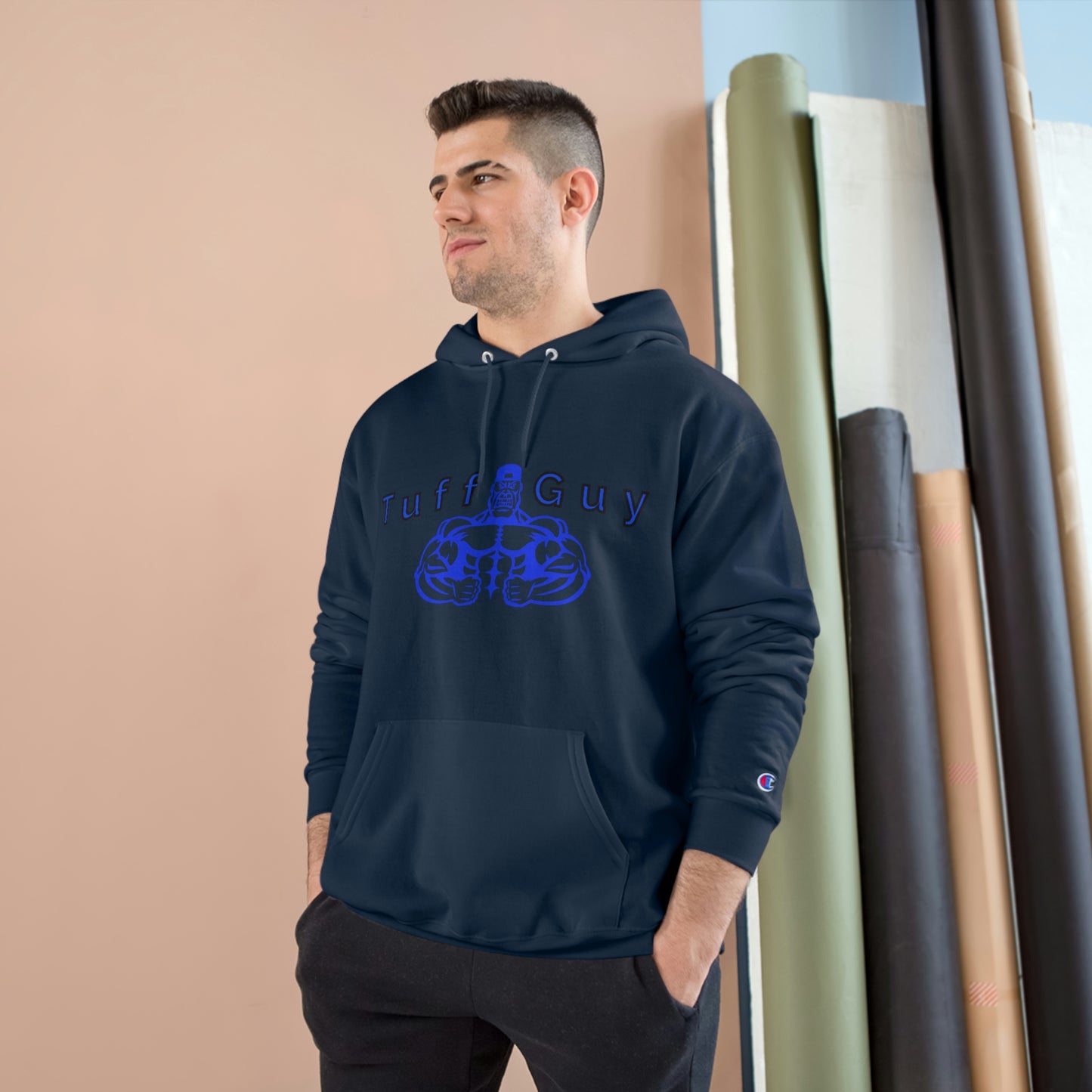 Tuff-Guy - Champion Hoodie (Blue Boi Double Sided)