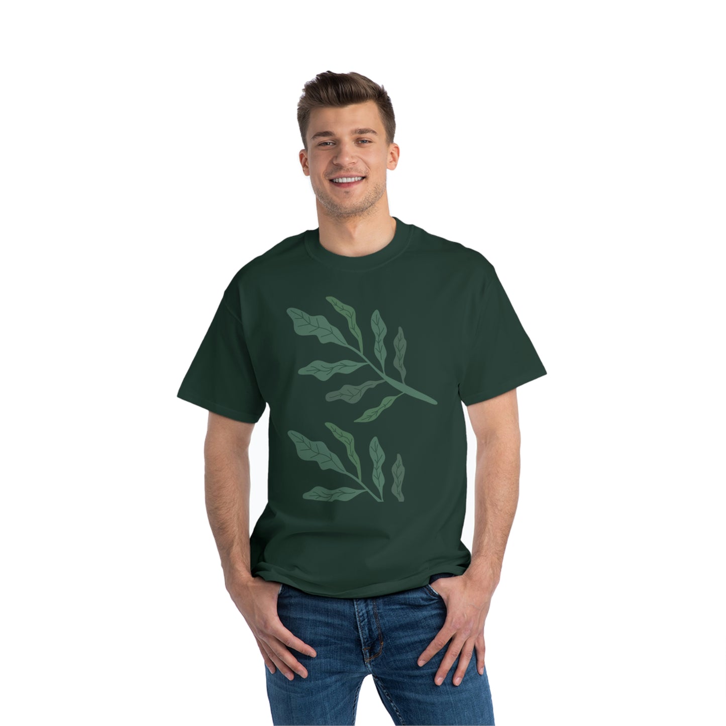 Leaf Design Beefy-T® Short-Sleeve T-Shirt