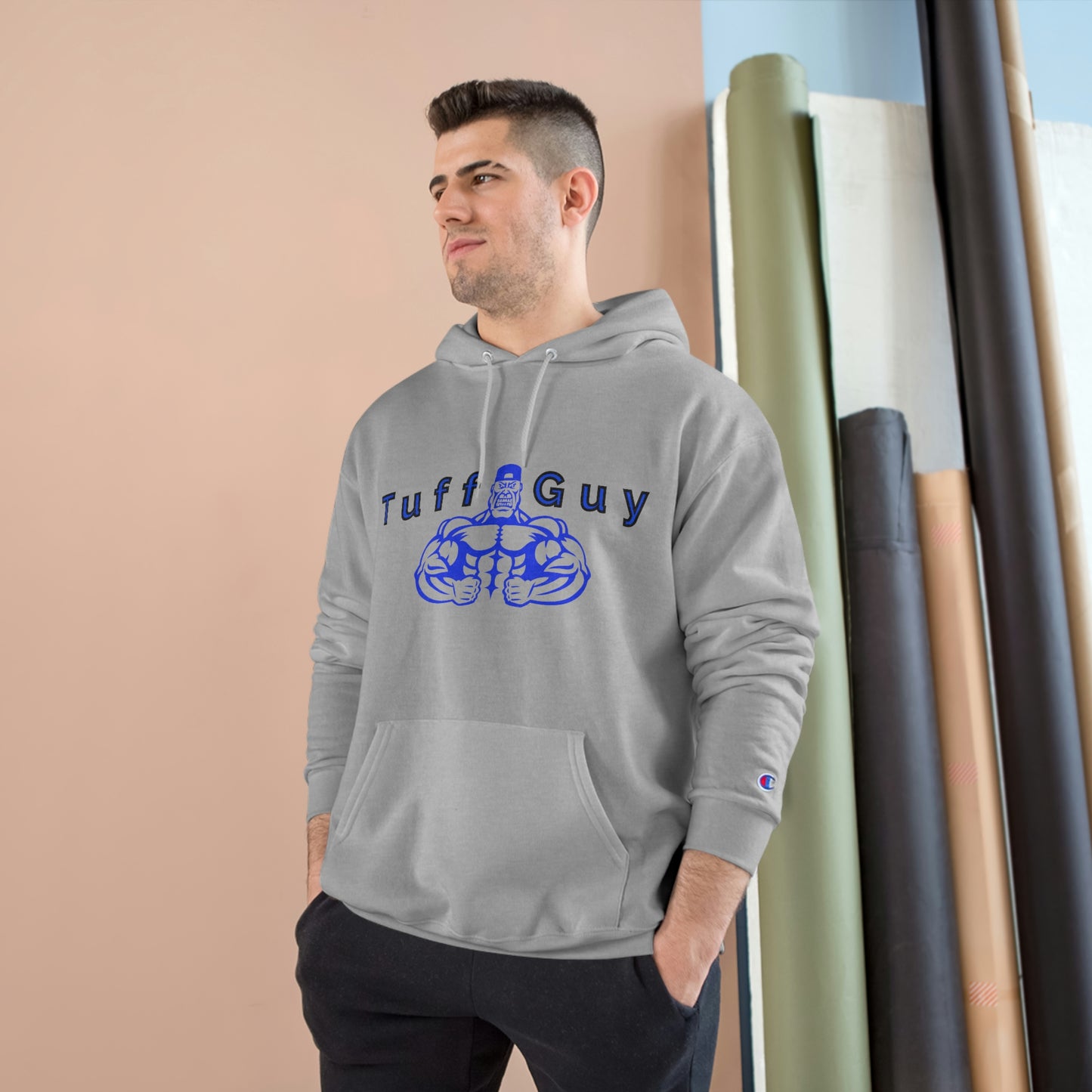 Tuff-Guy - Champion Hoodie (Blue Boi Double Sided)