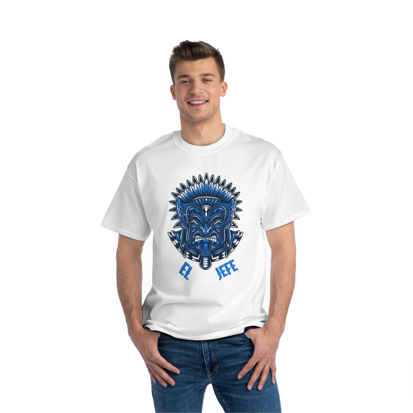 El Jefe - Beefy-T® Short-Sleeve T-Shirt (Double Sided Logo)