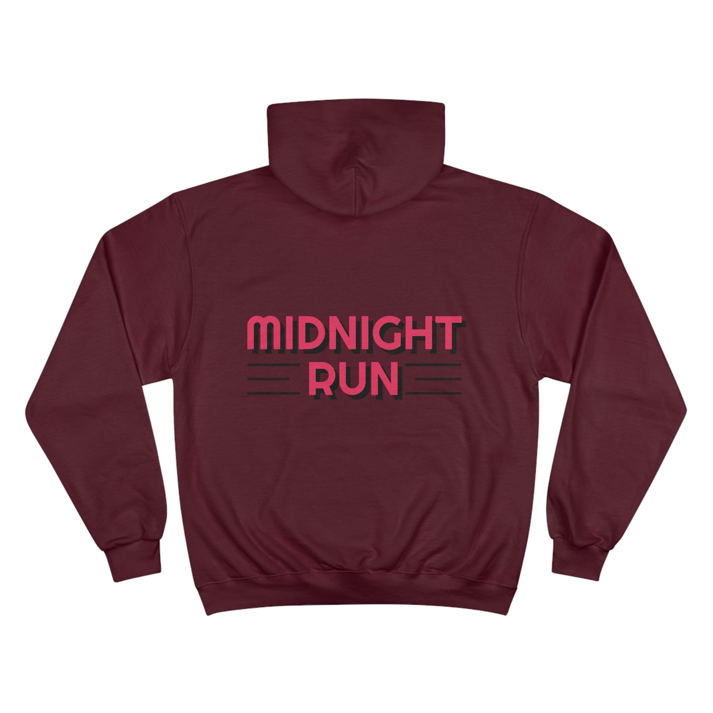 Midnight Runner - Champion Hoodie (front and back)