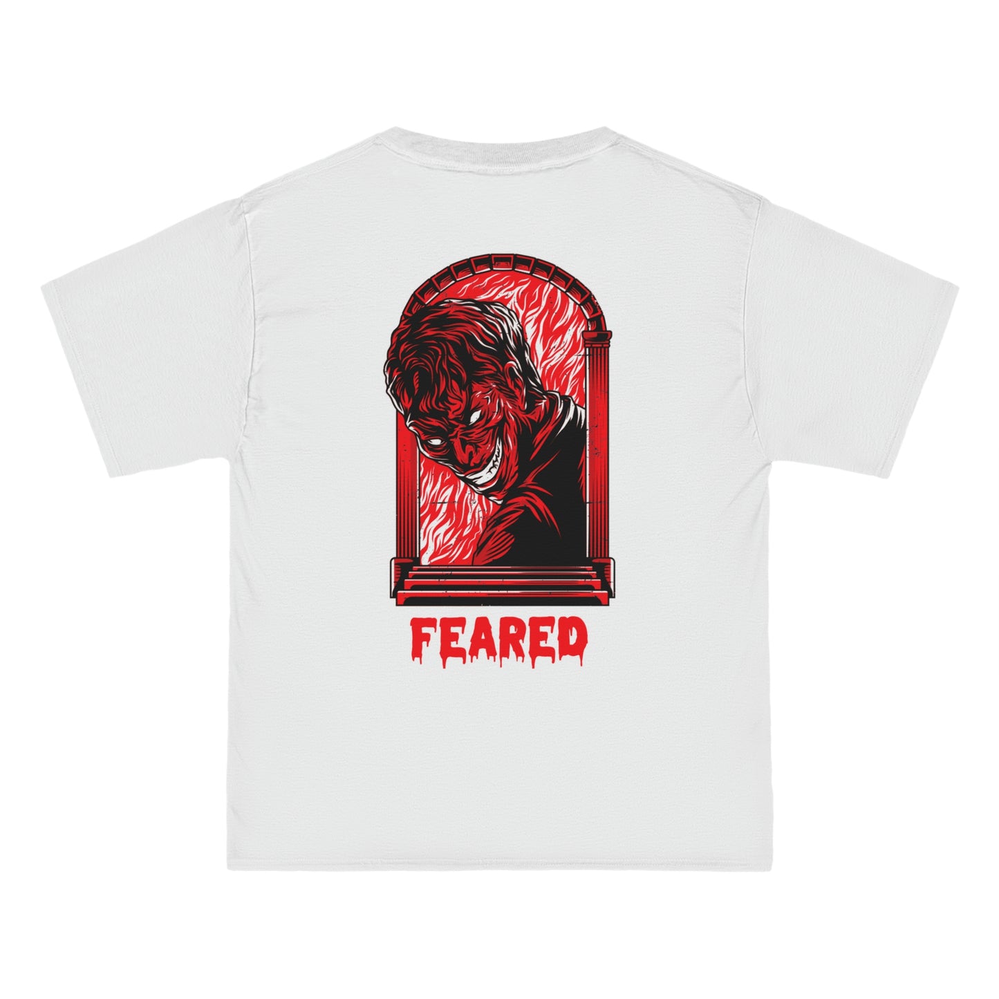 Feared White N RED - Beefy-T® Short-Sleeve T-Shirt