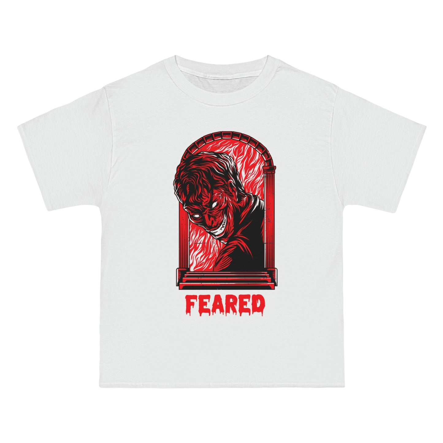 Feared White N RED - Beefy-T® Short-Sleeve T-Shirt