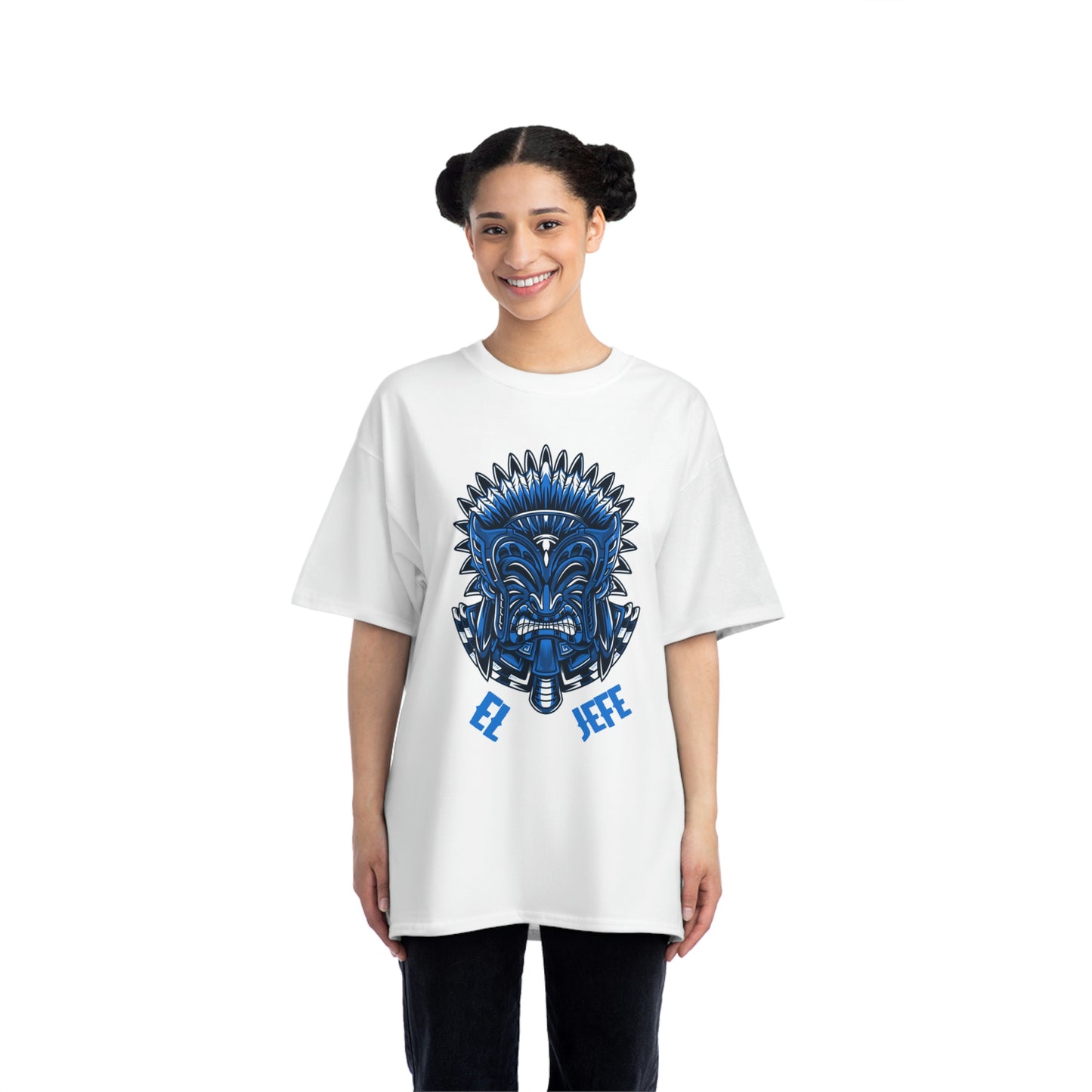 El Jefe - Beefy-T® Short-Sleeve T-Shirt (Double Sided Logo)