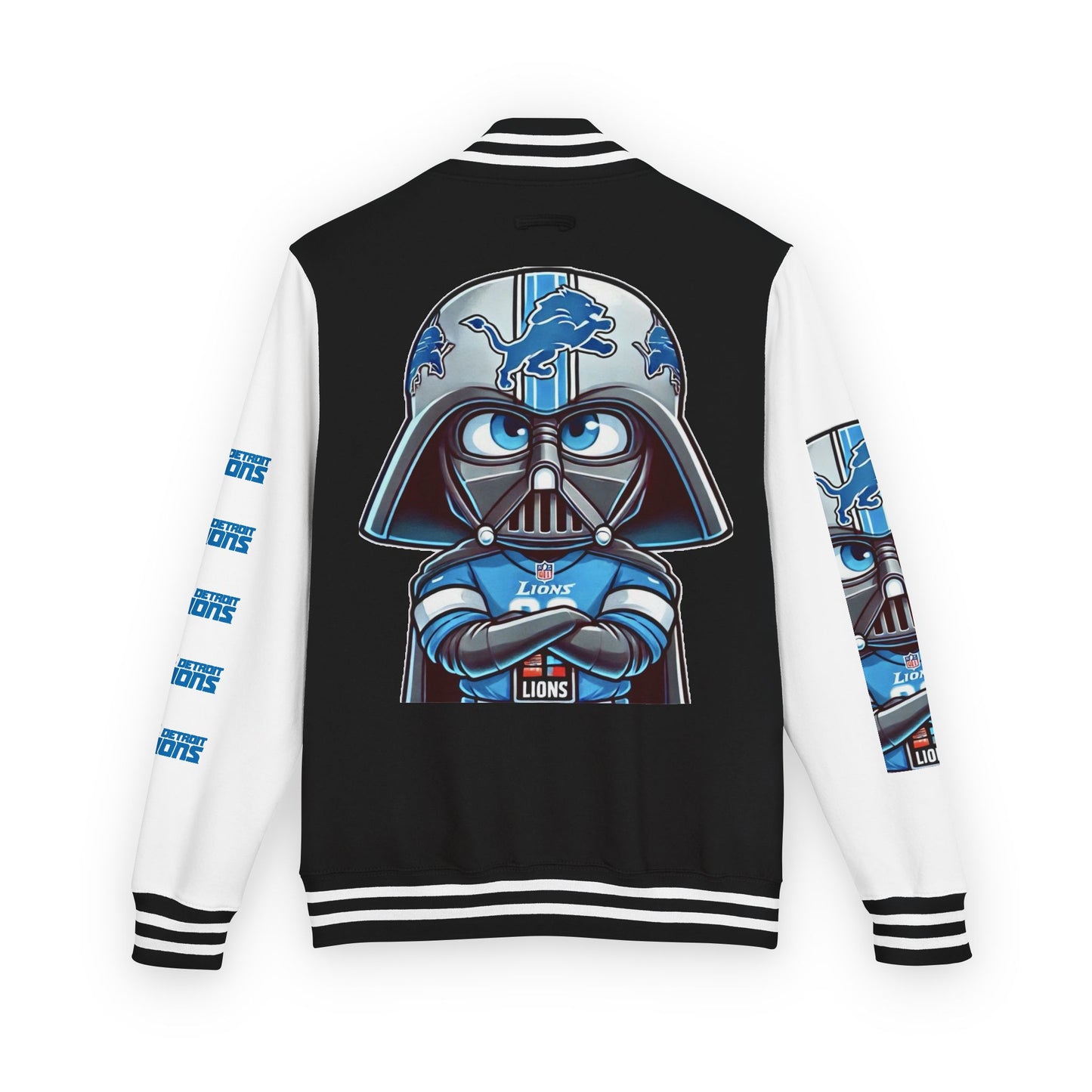 DET Lions Darth Vader Unisex Heavy Letterman Jacket