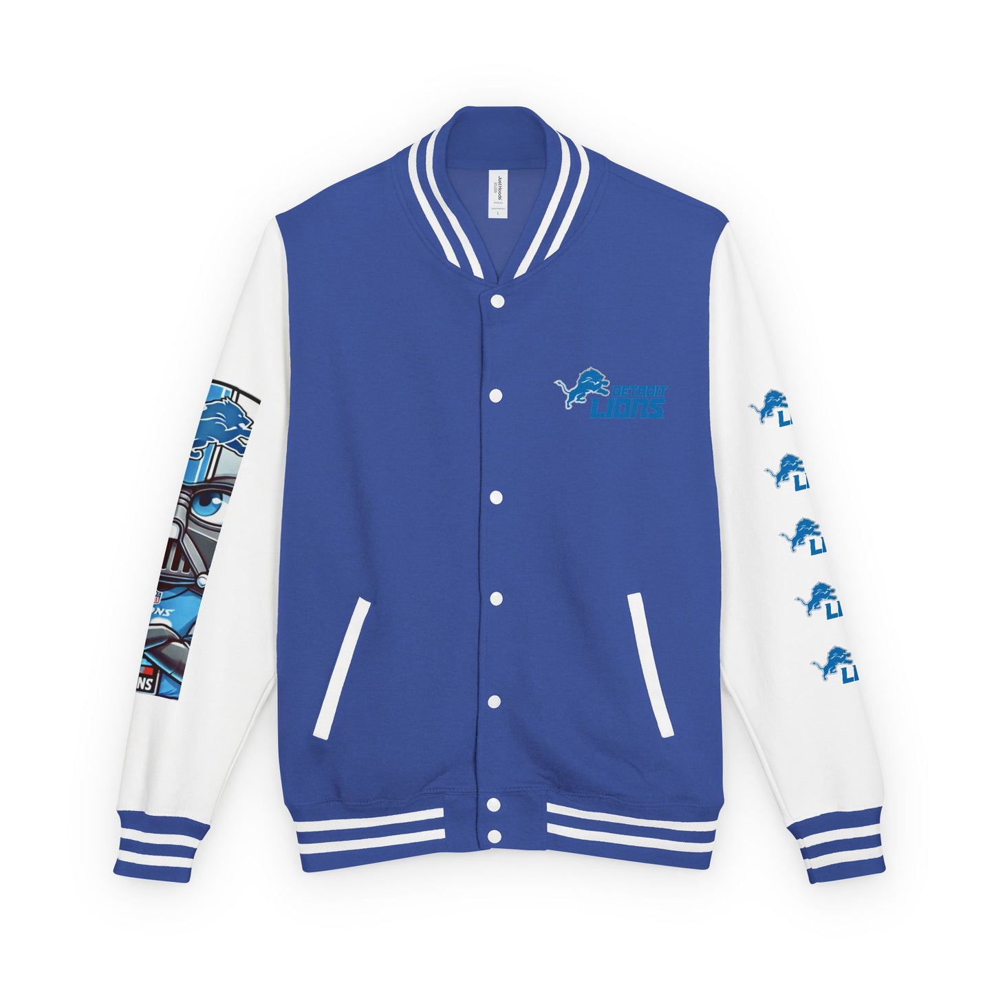 DET Lions Darth Vader Unisex Heavy Letterman Jacket