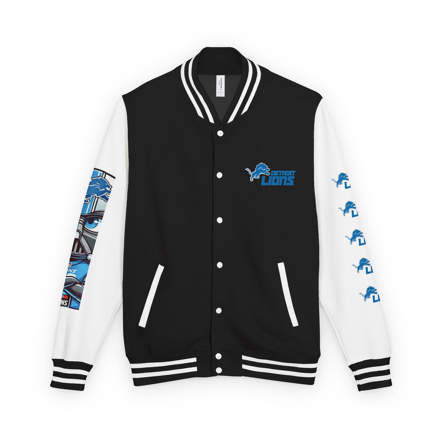 DET Lions Darth Vader Unisex Heavy Letterman Jacket