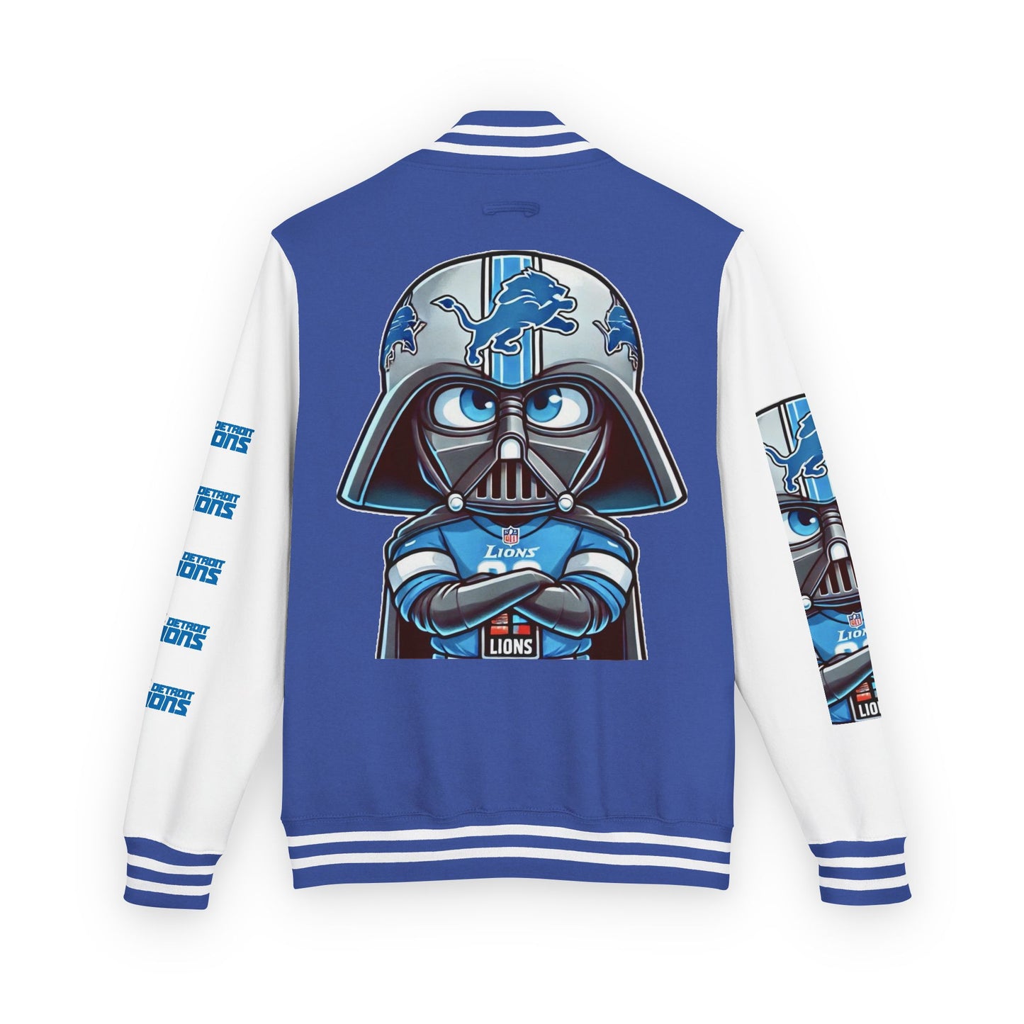 DET Lions Darth Vader Unisex Heavy Letterman Jacket