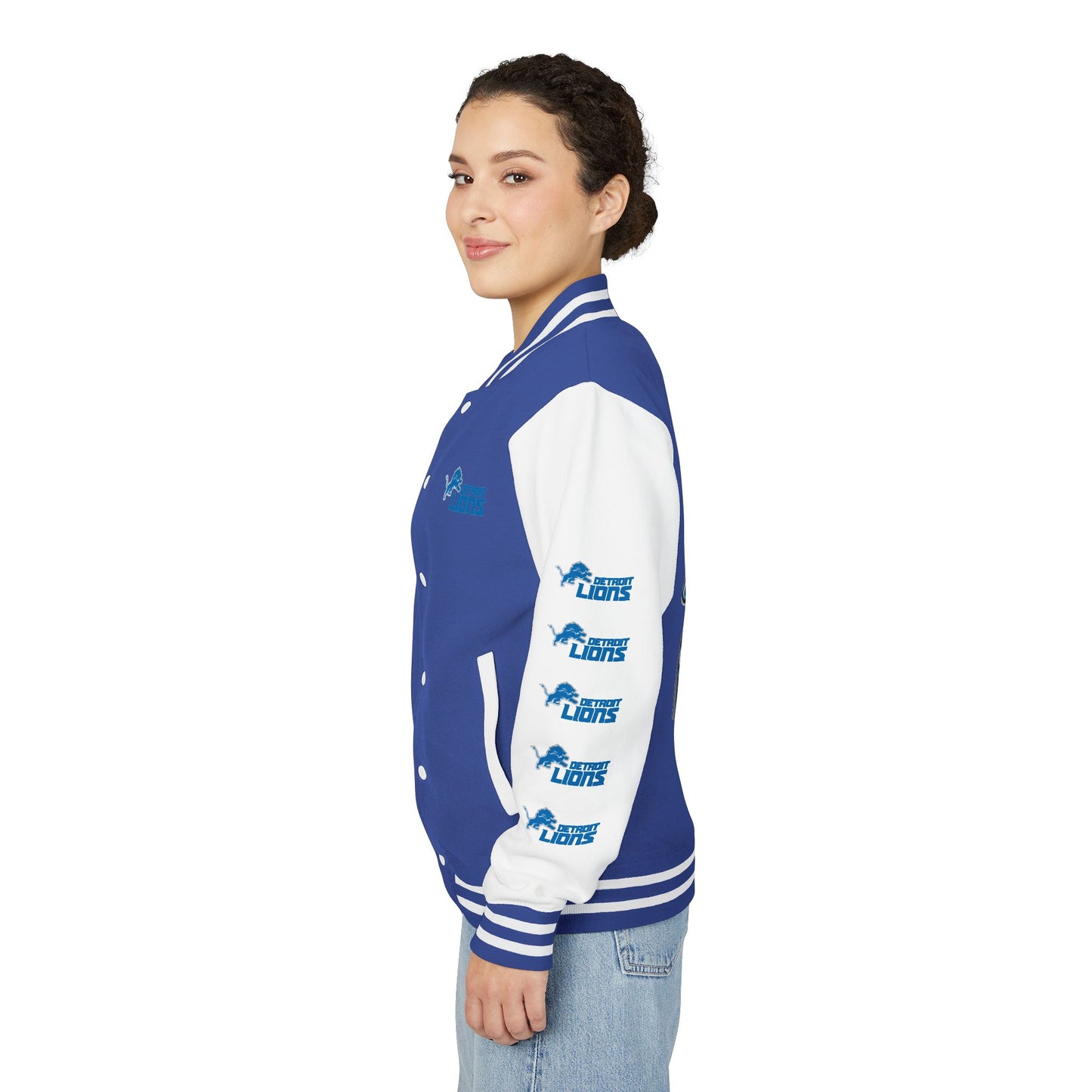 DET Lions Darth Vader Unisex Heavy Letterman Jacket